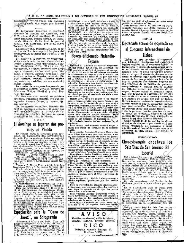 ABC SEVILLA 06-10-1970 página 68