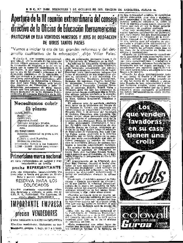 ABC SEVILLA 07-10-1970 página 44