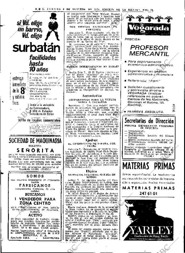ABC MADRID 08-10-1970 página 74