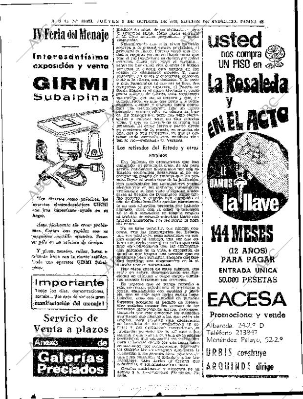 ABC SEVILLA 08-10-1970 página 48