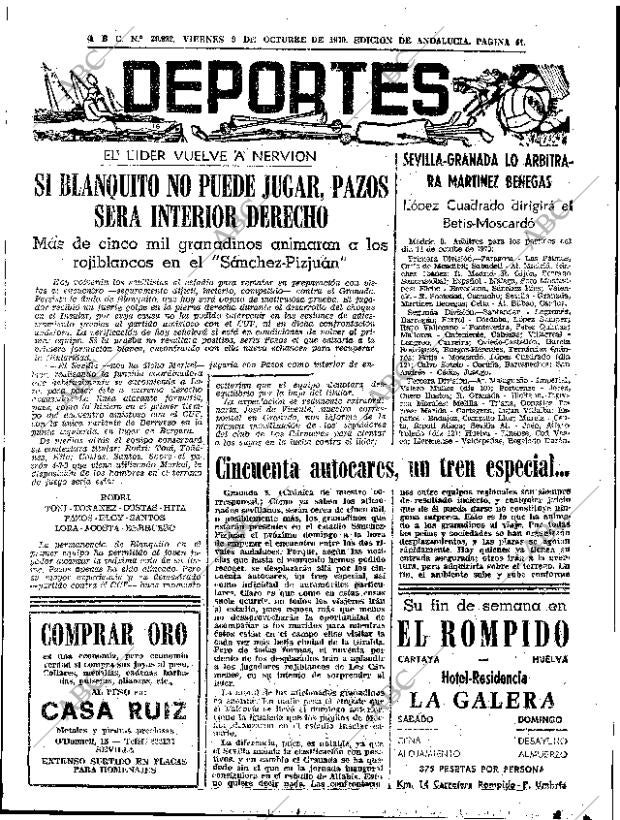 ABC SEVILLA 09-10-1970 página 61