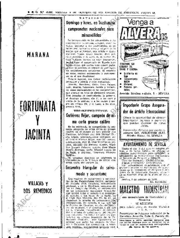 ABC SEVILLA 09-10-1970 página 64