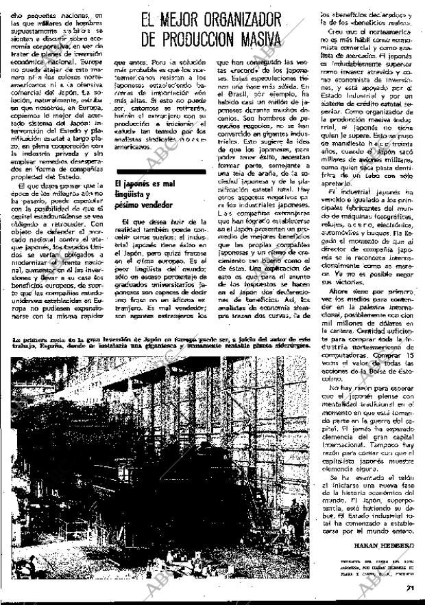 BLANCO Y NEGRO MADRID 10-10-1970 página 71