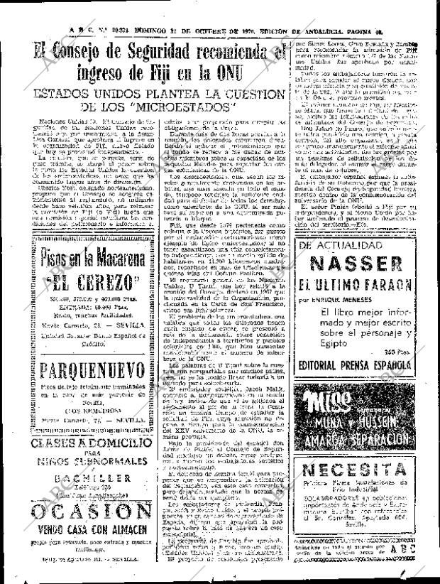 ABC SEVILLA 11-10-1970 página 40