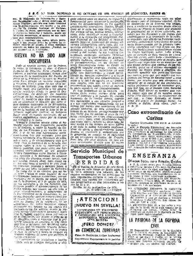 ABC SEVILLA 11-10-1970 página 62