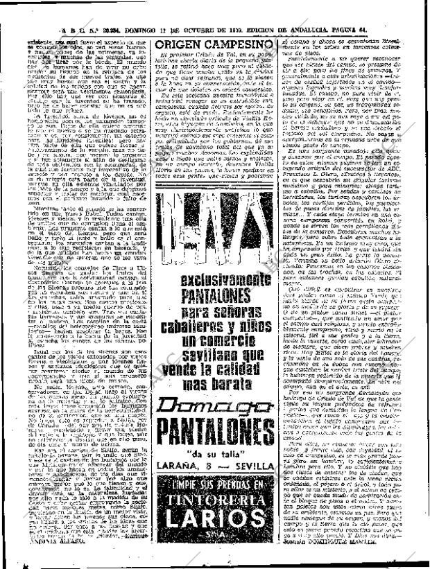 ABC SEVILLA 11-10-1970 página 64