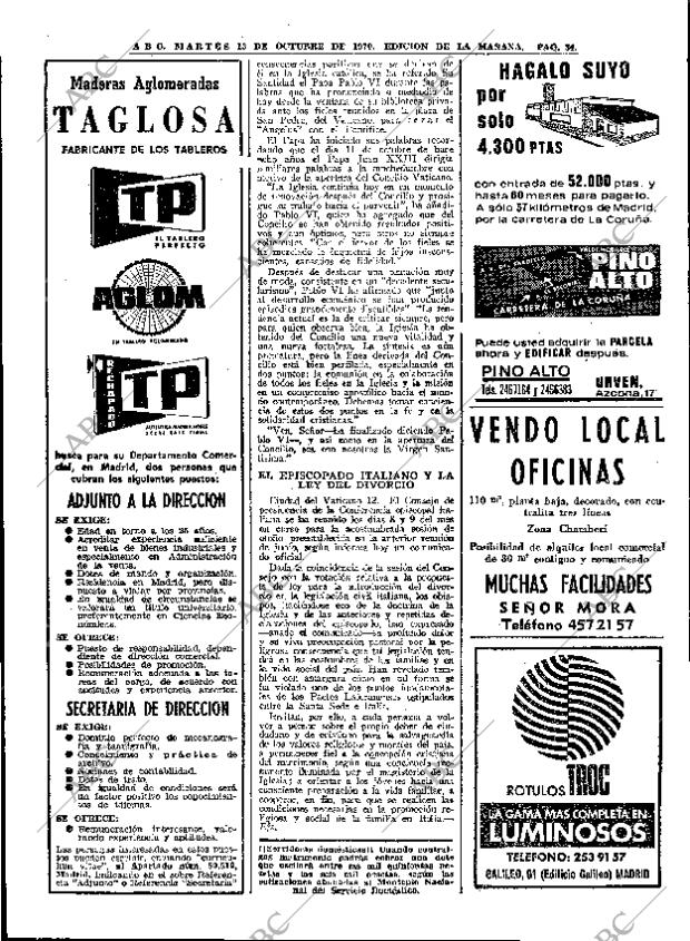 ABC MADRID 13-10-1970 página 34