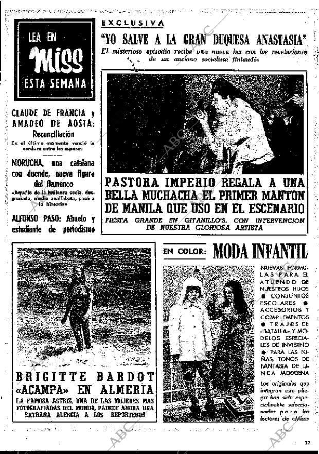 BLANCO Y NEGRO MADRID 17-10-1970 página 77