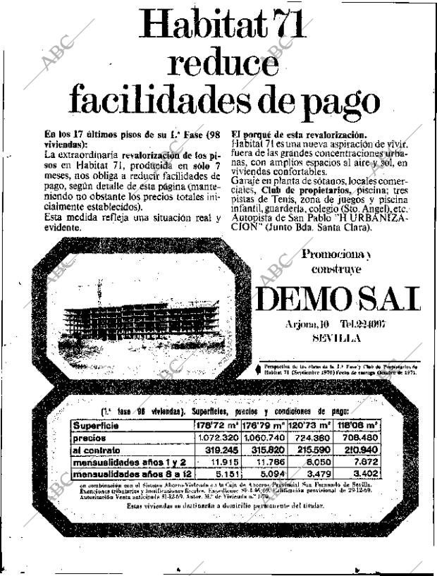 ABC SEVILLA 18-10-1970 página 22