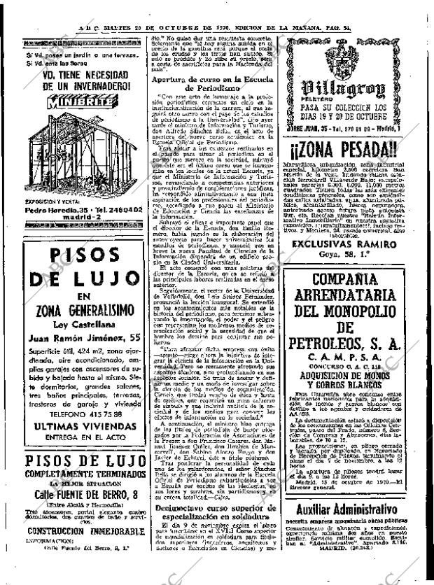ABC MADRID 20-10-1970 página 54