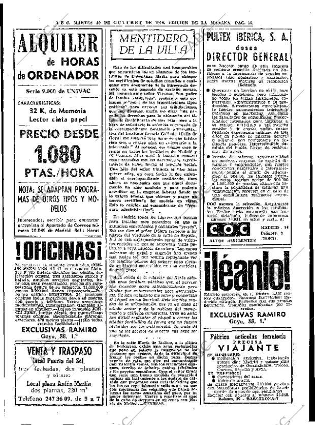ABC MADRID 20-10-1970 página 56
