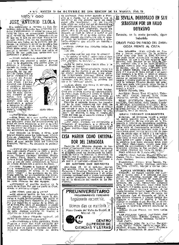 ABC MADRID 20-10-1970 página 70