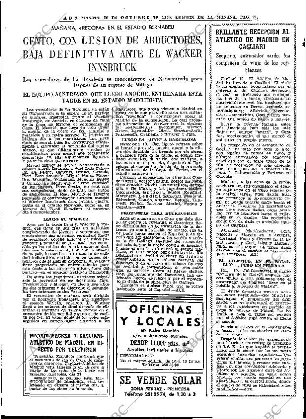 ABC MADRID 20-10-1970 página 71