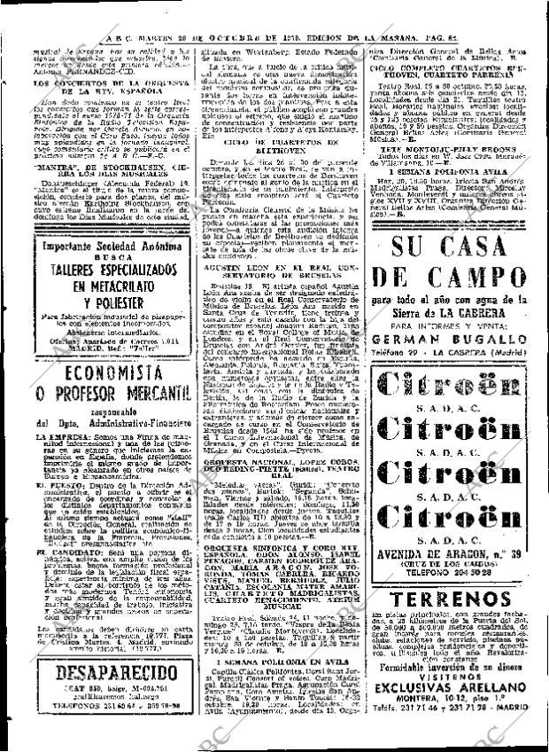 ABC MADRID 20-10-1970 página 82
