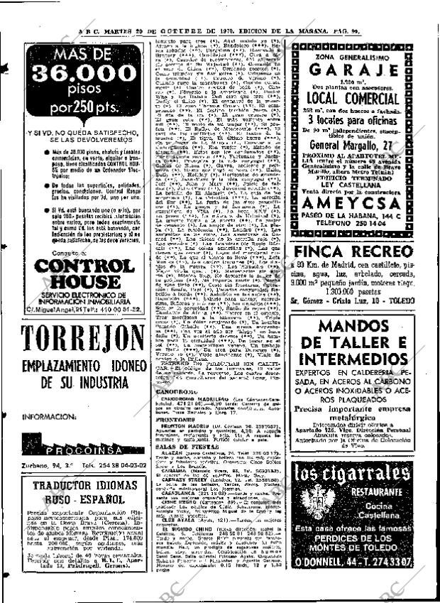 ABC MADRID 20-10-1970 página 90