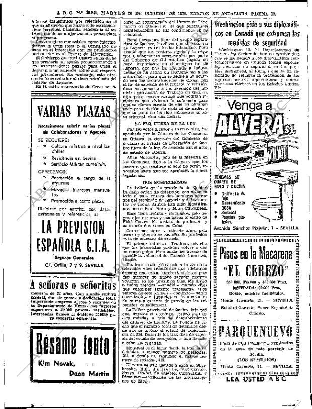 ABC SEVILLA 20-10-1970 página 30