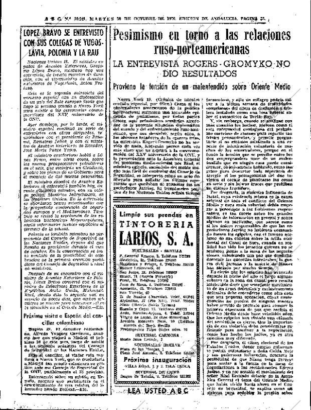 ABC SEVILLA 20-10-1970 página 33