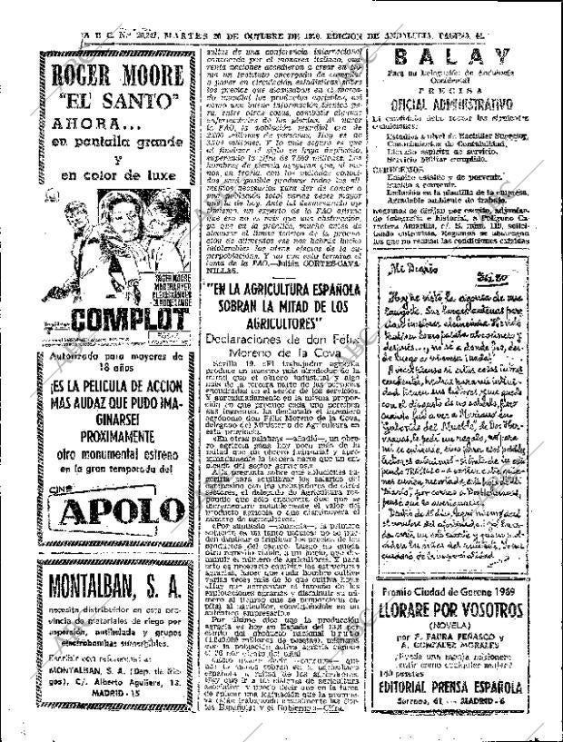 ABC SEVILLA 20-10-1970 página 42