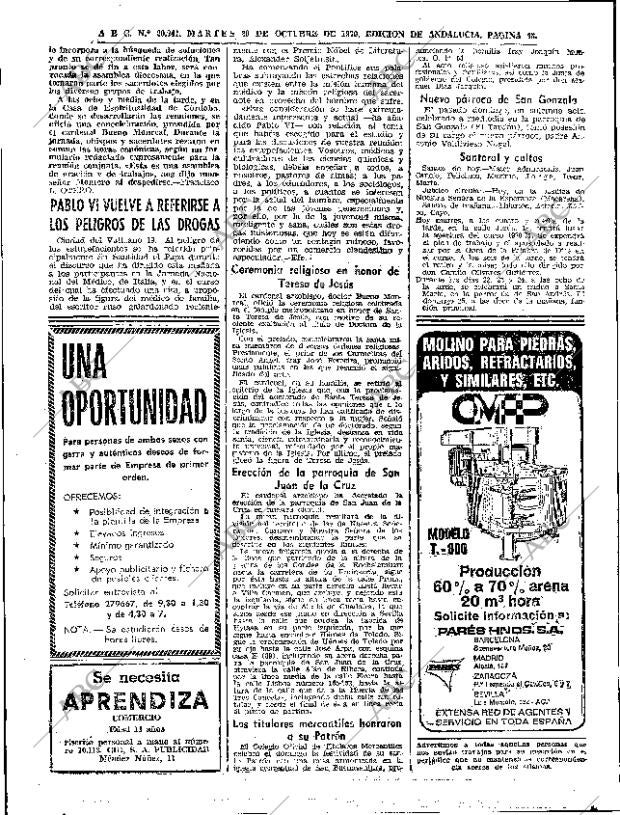 ABC SEVILLA 20-10-1970 página 46