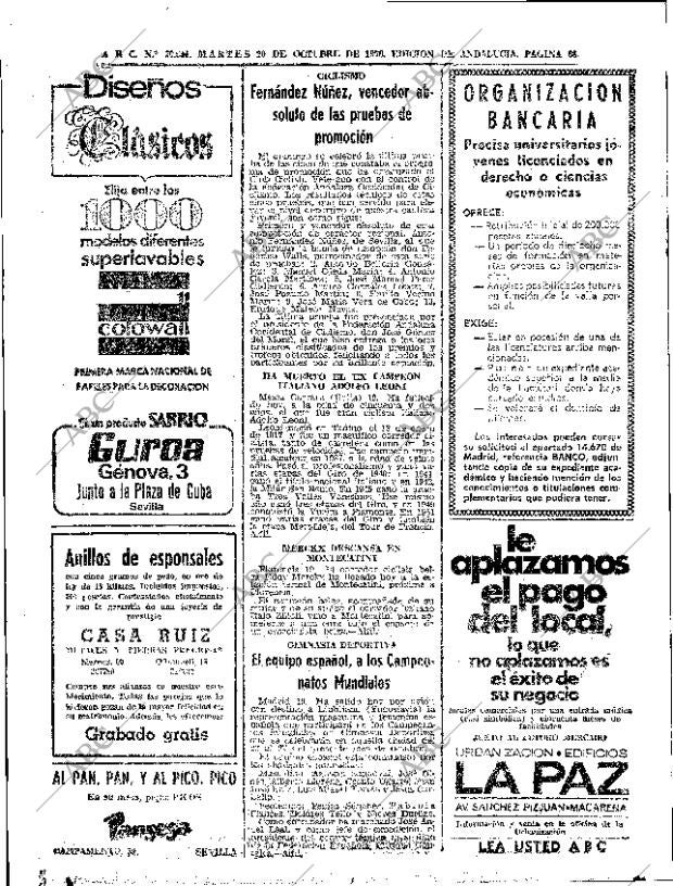 ABC SEVILLA 20-10-1970 página 66