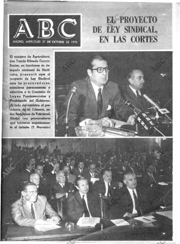 ABC MADRID 21-10-1970 página 1