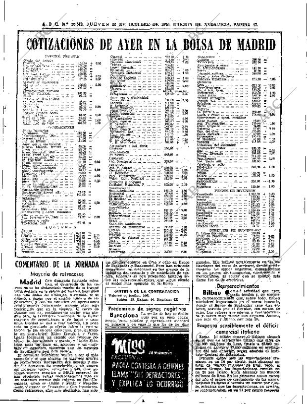 ABC SEVILLA 22-10-1970 página 47