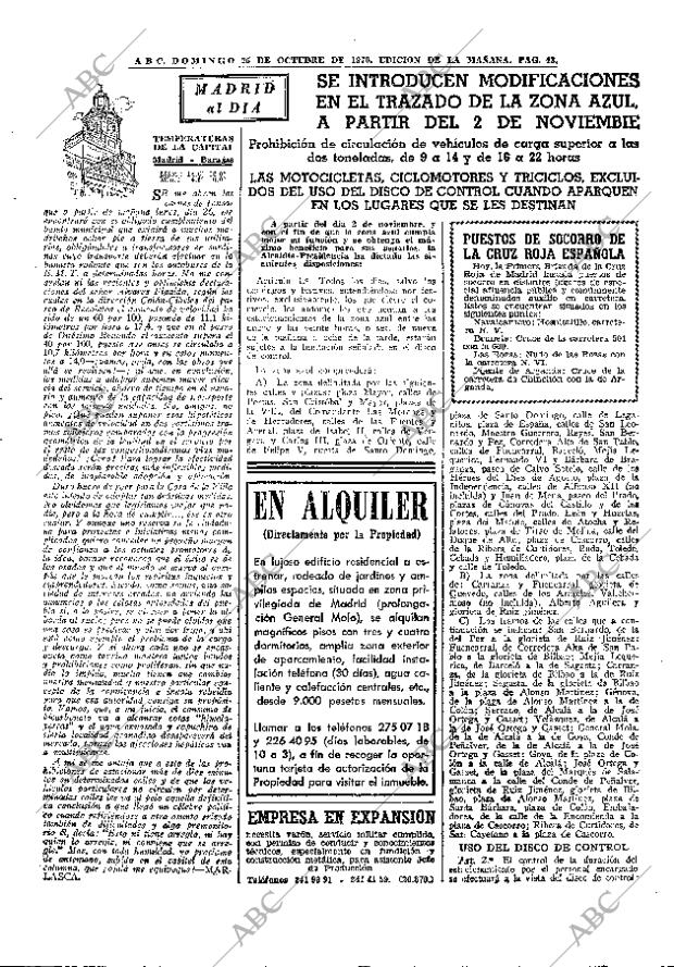 ABC MADRID 25-10-1970 página 43