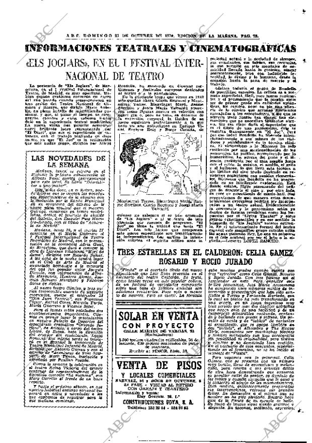 ABC MADRID 25-10-1970 página 73