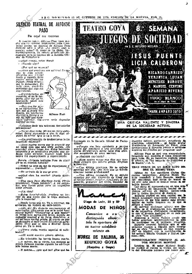 ABC MADRID 25-10-1970 página 75