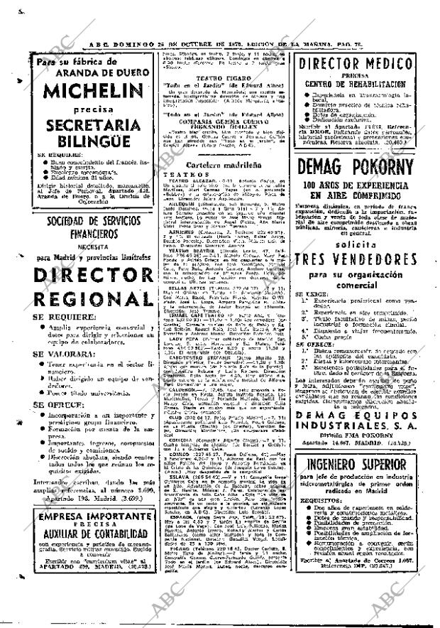 ABC MADRID 25-10-1970 página 78