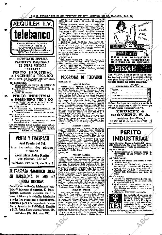 ABC MADRID 25-10-1970 página 82