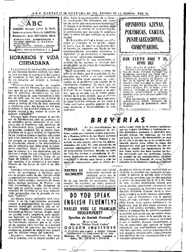 ABC MADRID 27-10-1970 página 18