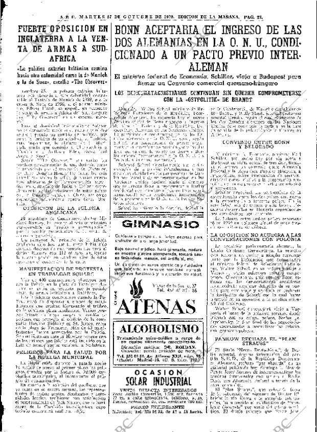 ABC MADRID 27-10-1970 página 27