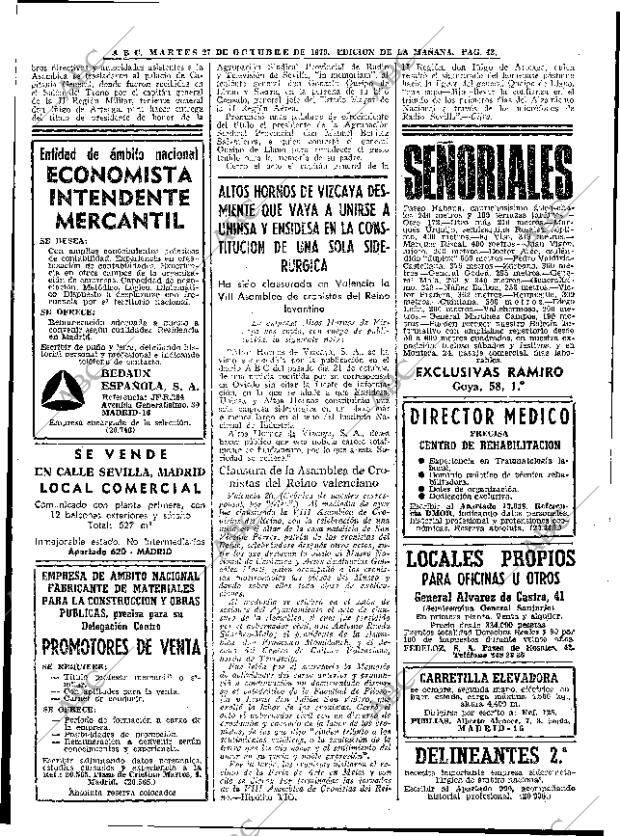 ABC MADRID 27-10-1970 página 42