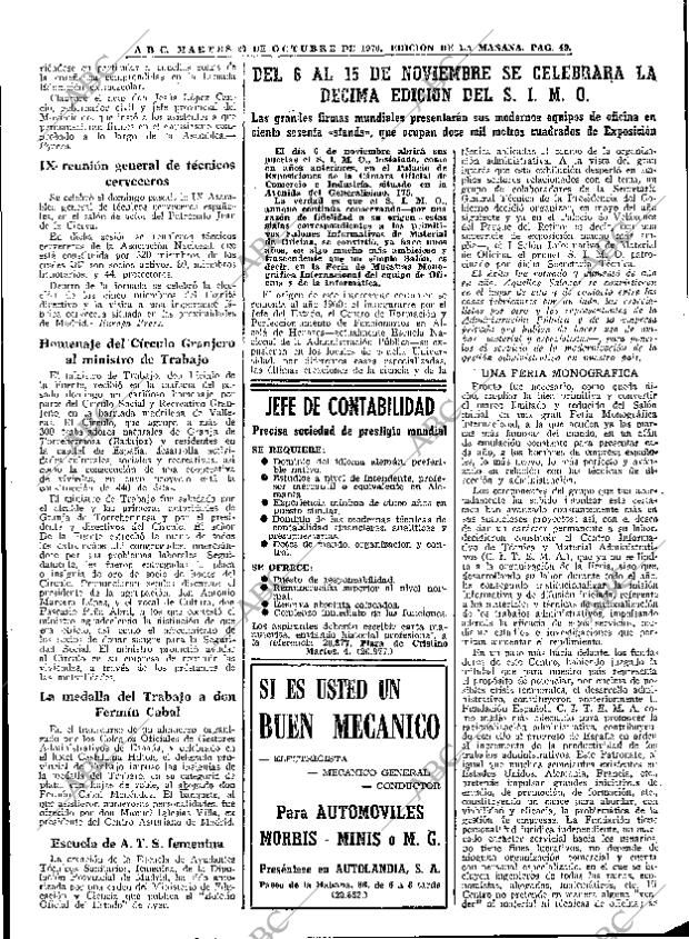 ABC MADRID 27-10-1970 página 49