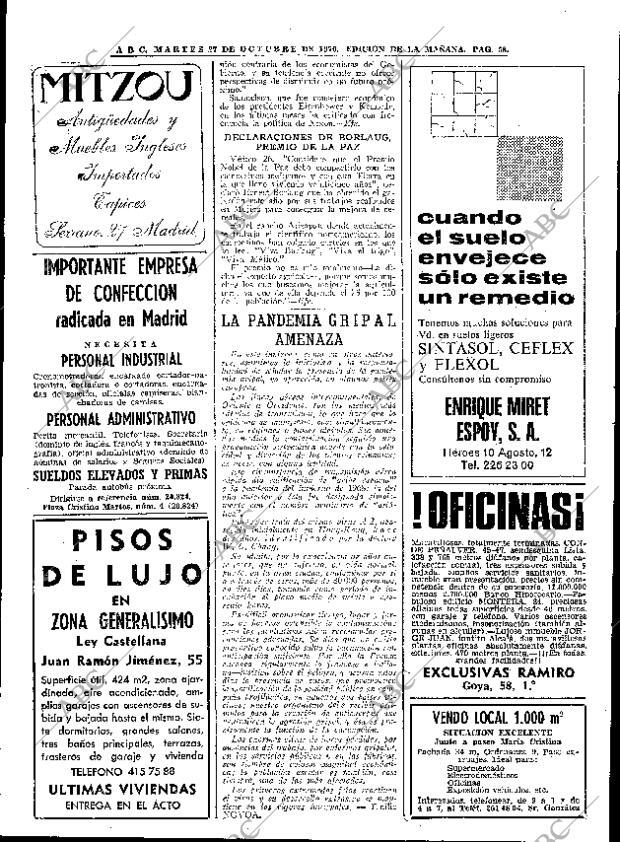 ABC MADRID 27-10-1970 página 58