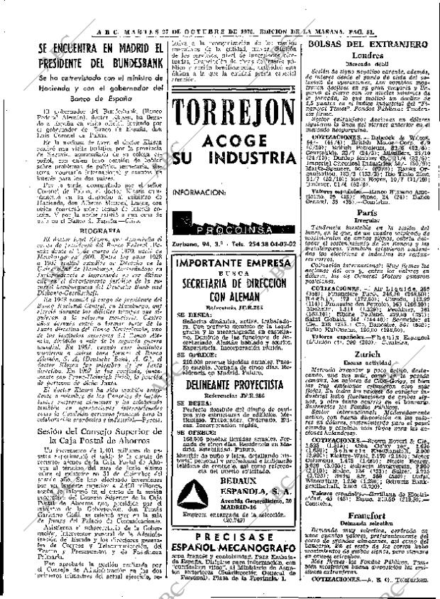 ABC MADRID 27-10-1970 página 61