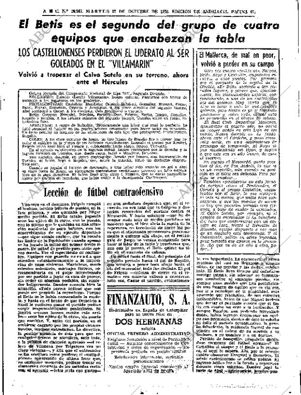 ABC SEVILLA 27-10-1970 página 61