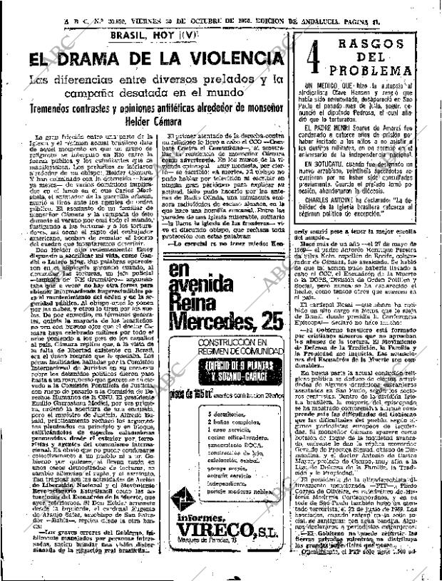 ABC SEVILLA 30-10-1970 página 39