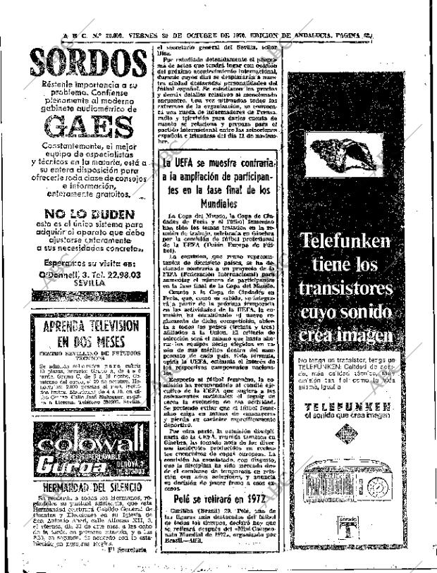 ABC SEVILLA 30-10-1970 página 60