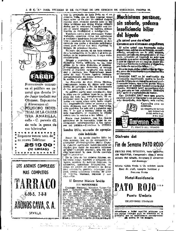 ABC SEVILLA 30-10-1970 página 64