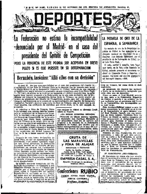 ABC SEVILLA 31-10-1970 página 55