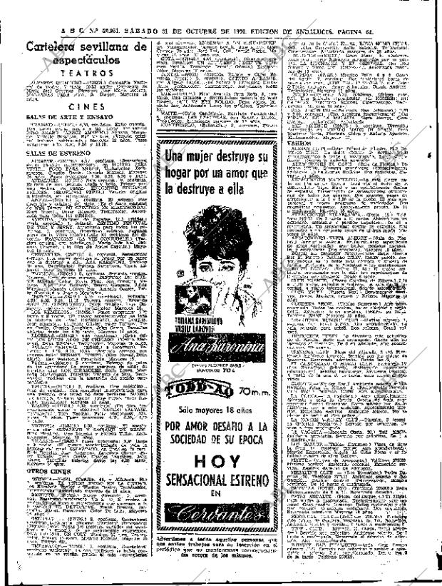 ABC SEVILLA 31-10-1970 página 62