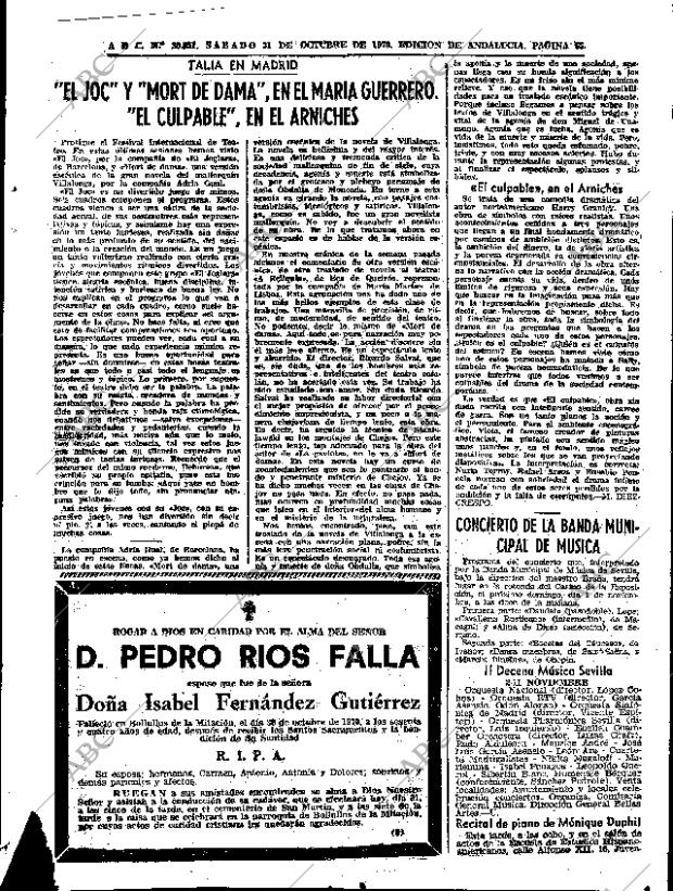 ABC SEVILLA 31-10-1970 página 63