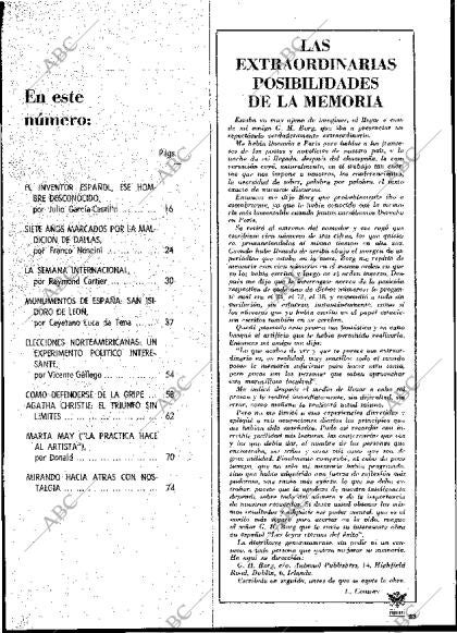 BLANCO Y NEGRO MADRID 31-10-1970