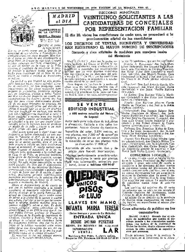 ABC MADRID 03-11-1970 página 47