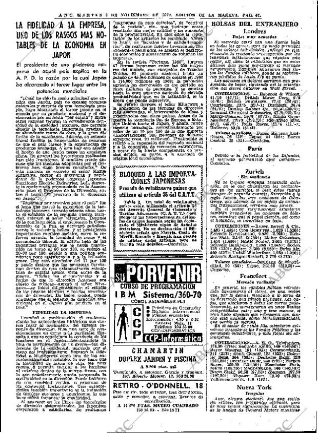 ABC MADRID 03-11-1970 página 61