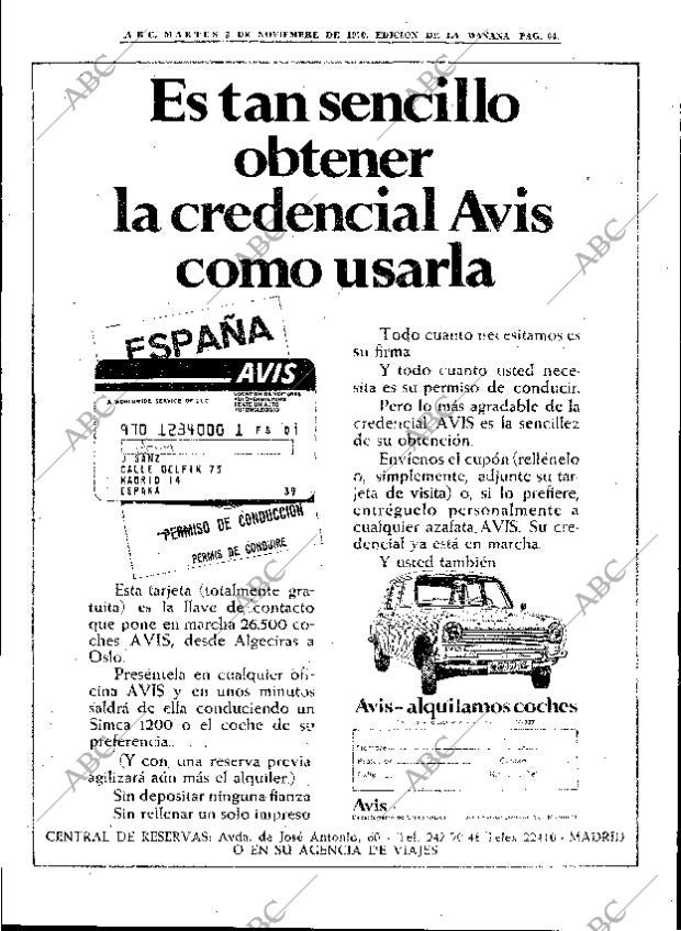 ABC MADRID 03-11-1970 página 64