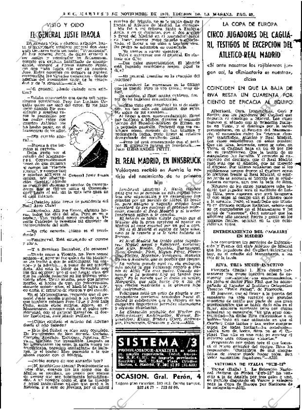 ABC MADRID 03-11-1970 página 67