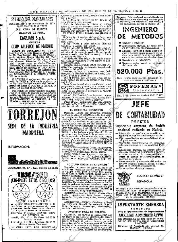 ABC MADRID 03-11-1970 página 70